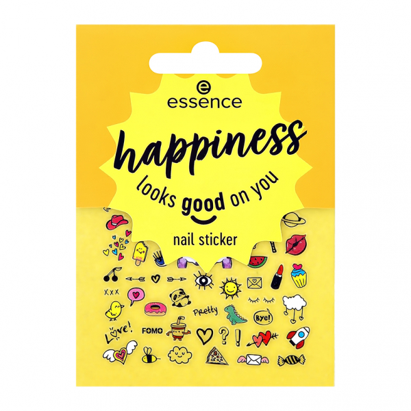 Стикеры для ногтей `ESSENCE` HAPPINESS LOOKS GOOD ON YOU самоклеящиеся