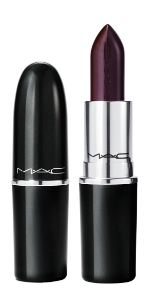MAC Lustreglass Sheer-Shine Lipstick Легкая губная помада с полупрозрачным финишем | Succumb to Plum